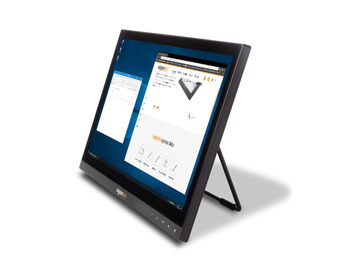 Monitoriaus išplėtimas pasirašymui signotec Epsilon Pen Display